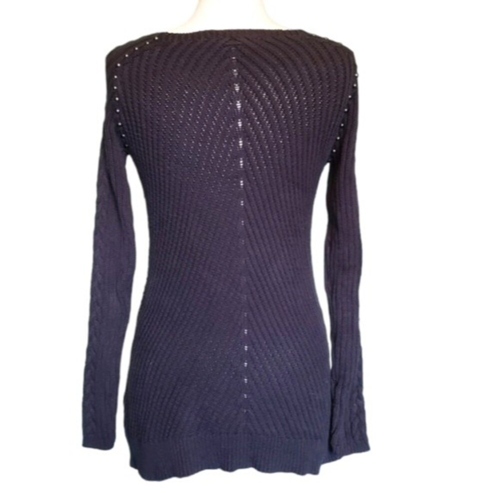 Philosophy Dark Brown Studded Sweater - M - Picture 8 of 10